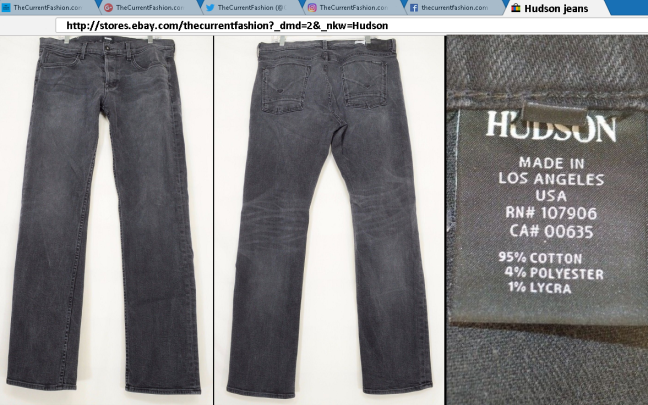 Hudson Byron Five Pocket Straight jeans